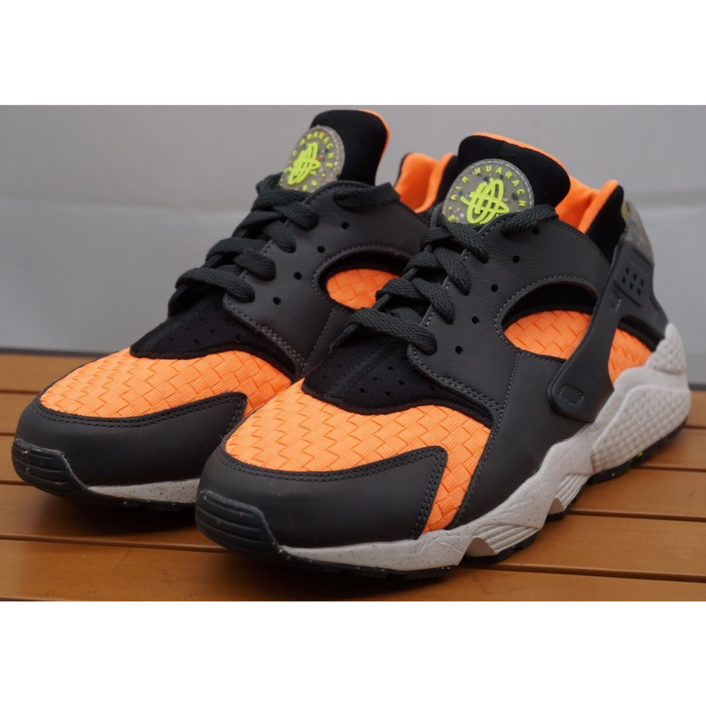 Nike Air Huarache Crater PRM - Black Atomic Orange - DG5013 001 - Men's Size 9.5 - Picture 3 of 11